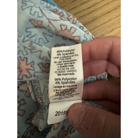 LuLaRoe Irma Top‎ Puzzle Colorful Size XS Hi Low Teacher Travel Loungewear NWT - Picture 10 of 12